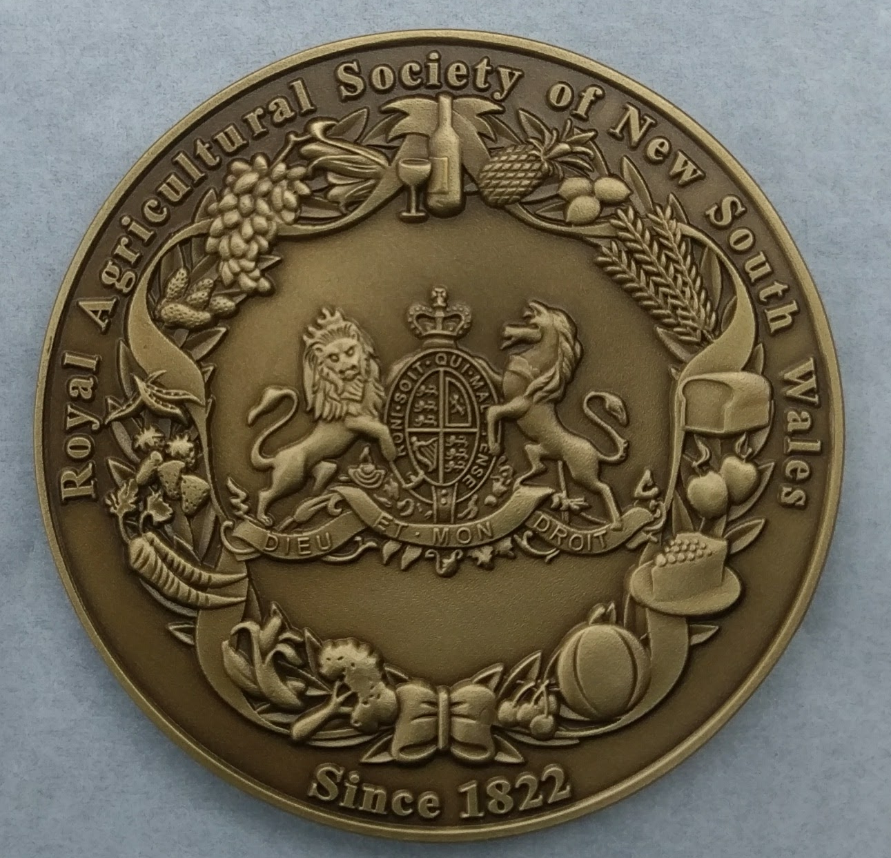 Sydney Royal Medal of Excellence Reverse